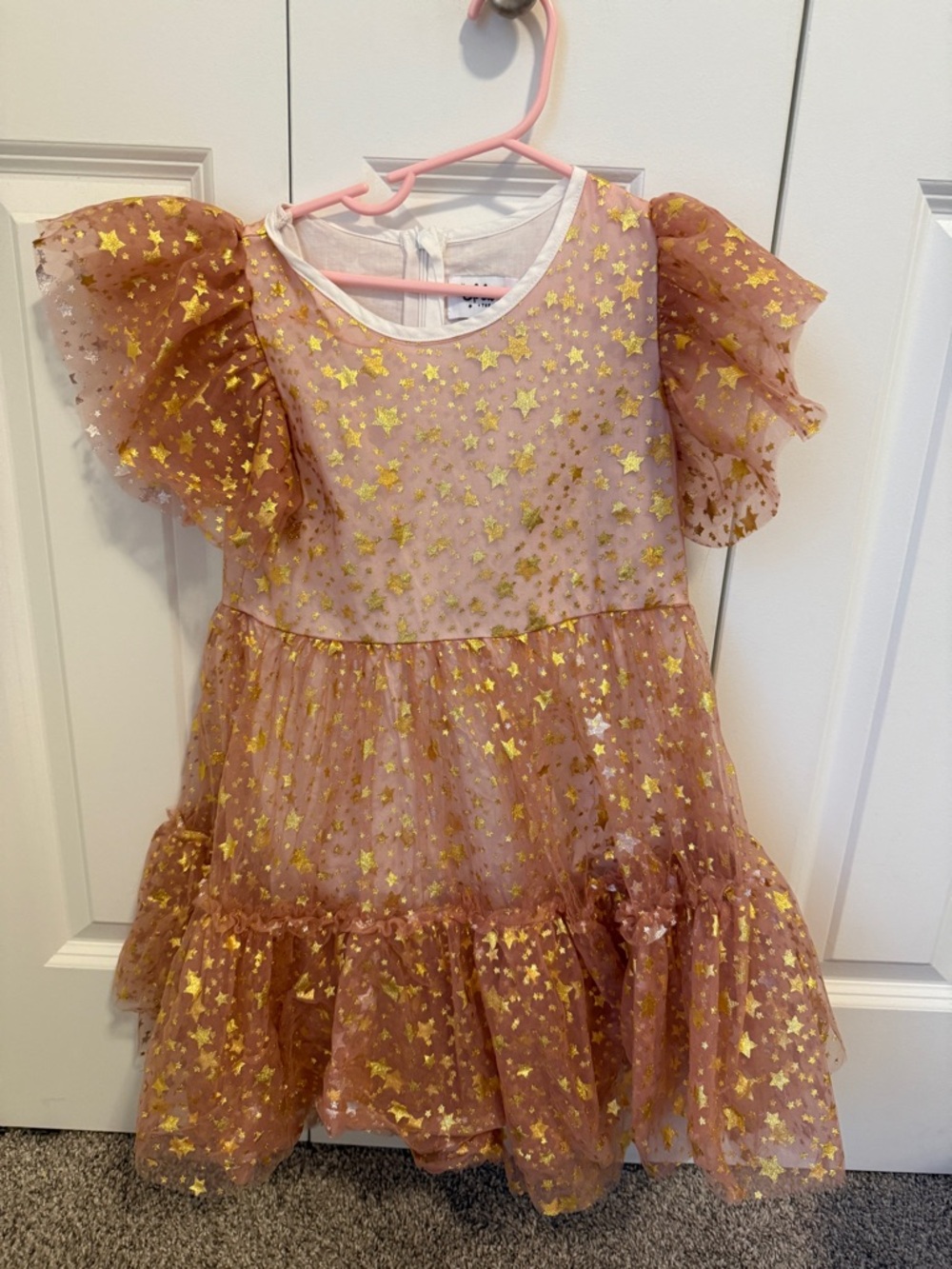 Lola and the Boys Goldie Star Dress- size 8